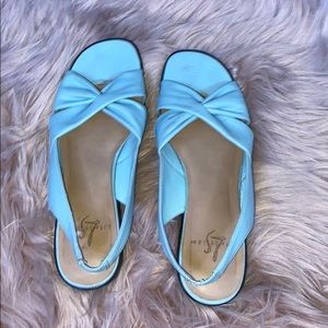 Blue sandals
